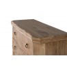 Cómoda madera maciza acacia 90x40x76cm