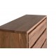 Cómoda madera acacia y metal 91x40x81cm