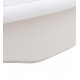 Mesa comedor roble/MDF en blanco 110 x 76 cm