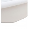 Mesa comedor roble/MDF en blanco 110 x 76 cm