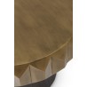 Mesa auxiliar redonda metal bicolor 61x61 cm