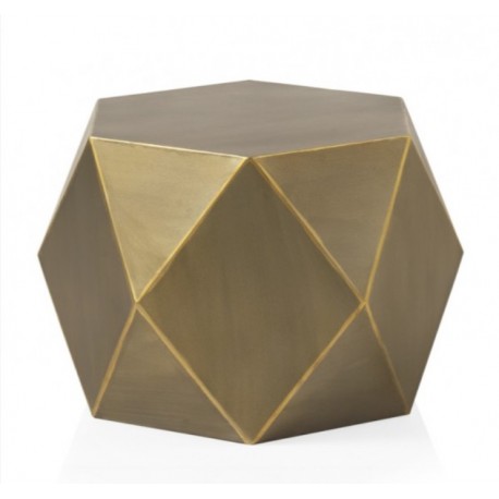 Mesa auxiliar hexagonal metal 58x50x45 cm