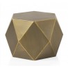 Mesa auxiliar hexagonal metal 58x50x45 cm