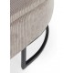 Banqueta/baúl tapizado gris 128x42x46cm