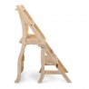 Silla-escalera madera maciza 44x45x89cm