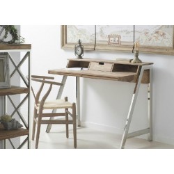 Escritorio madera y acero 120x57x90cm - Terraendins