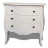 Cómoda estilo romántico blanca