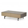 Mesa centro roble-resina cemento 112x60x34cm